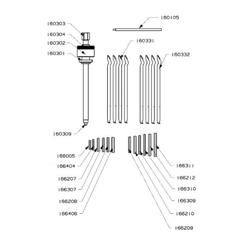 JUEGO FORZA EXTRACTOR DE RODAMIENTOS DE BOLAS SERIE 1600-3